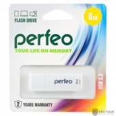 Perfeo USB Drive 8GB C04 White PF-C04W008