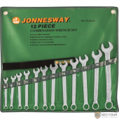 JONNESWAY [W26112S] Набор ключей гаечных комбинированных в сумке, 8-22 мм, 12 предметов 