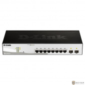 D-Link DGS-1210-10/FL1A Управляемый коммутатор 2 уровня с 8 портами 10/100/1000Base-T и 2 портами 1000Base-X SFP
