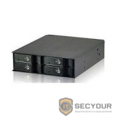 Procase G2-104-SAS12-BK {Hot-swap корзина 4 SATA3/SAS 12G,черный,с замком,hotswap mobie rack 2,5&quot; HDD(1x5,25),1*miniSAS HD(SFF-8643),2xFAN 40x15mm}