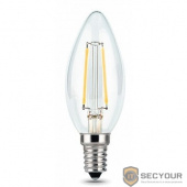 GAUSS 103801205-D Светодиодная лампа LED Filament Свеча dimmable E14 5W 450lm 4100К 1/10/50 