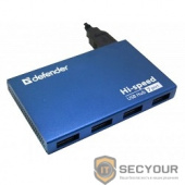 DEFENDER USB (QUADRO) SEPTIMA SLIM USB 2.0, 7 порта, (с адап. 2А) 