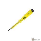 FIT DIY Отвертка индикаторная, желтая ручка, 100-250 В, 140 мм [56514]