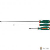 JONNESWAY (D71S8250) Отвертка стержневая шлицевая ANTI-SLIP GRIP, SL8.0х250 мм