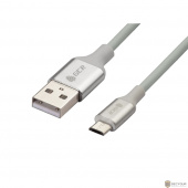 Greenconnect Кабель 3A 0.5m USB 2.0 для Samsung, OS Android, AM/microB 5pin, белый, AL корпус серебро, белый ПВХ, 28/22 AWG, поддержка функции быстрой зарядки (GCR-50855)