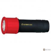 Ultraflash LED15001-A (фонарь 3XR03 светофор,  красный с черным, 9 LED, пластик, блистер)