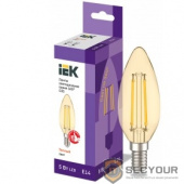 Iek LLF-C35-5-230-30-E14-CLG Лампа LED C35 свеча золото 5Вт 230В 2700К E14 серия 360°