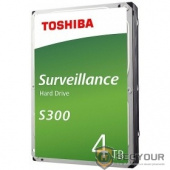 4TB Toshiba Surveillance S300 (HDWT140UZSVA) {SATA 6.0Gb/s, 5400 rpm, 128Mb buffer, 3.5&quot; для видеонаблюдения}
