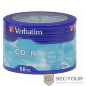 Verbatim  Диски CD-R  50шт. 52x 700Mb, Shrink (43728)