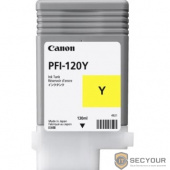Canon PFI-120Y 2888C001  Картридж для  TM-200/TM-205/TM-300/TM-305, 130 мл. жёлтый (GR)