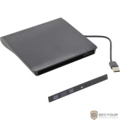 ORIENT UHD9A2, USB 2.0 контейнер для оптического привода ноутбука 9.5 мм, установка ODD без отвертки, встроенный USB кабель, питание от USB, черный (30838)