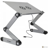 CROWN Столик для ноутбука CMLS-116G ( до 17”, размеры панели (Д*Ш): 42*27.5см, регулируемая высота до 48см, два кулера, питание от USB)