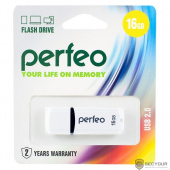 Perfeo USB Drive 16GB C02 White PF-C02W016