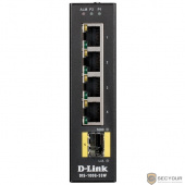 D-Link DIS-100G-5SW/A1A Промышленный неуправляемый коммутатор с 4 портами 10/100/1000Base-T, 1 портом 1000Base-X SFP, функцией энергосбережения и поддержкой QoS