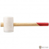 КУРС Киянка резиновая белая, деревянная ручка 60 мм  [45333]