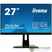 IIYAMA 27&quot; B2791QSU-B1 черный {TN+film LED 2560x1440 1ms 16:9 1000:1 350cd 170гр/160гр DVI HDMI DisplayPort 2Wx2}