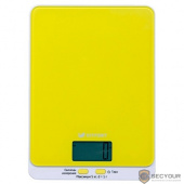Kitfort (KT-803-4) Весы кухонные, стекло/ пластик, 5 кг, жёлтый