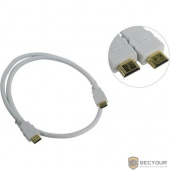 Aopen Кабель HDMI 19M/M ver 2.0, 1М, белый  &lt;ACG711W-1M&gt;