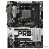 Asrock AB350 PRO4 RTL {AMD B350,AM4,DDR4 (64Gb),6*SATA3,DVI/D-Sub/HDMI/LAN/ATX}