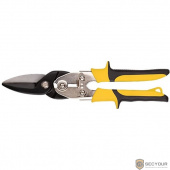 FIT IT Ножницы по металлу усиленные CrV Профи, прорезиненные ручки, прямые 270 мм [41576]