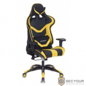 Кресло игровое Бюрократ CH-772N/BL+YELLOW две подушки черный/желтый искусственная кожа(1075445)