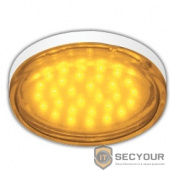 ECOLA T5TY44ELC GX53   LED color  4,4W Tablet 220V Yellow Желтый (насыщенный цвет) прозрачное стекло 27x74
