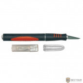 FIT IT Нож макетный, прорезиненная алюминиевая ручка [10487]
