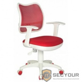 Бюрократ CH-W797/R/TW-97N кресло [847178] (спинка сетка красный сиденье красный TW-97N (пластик белый))