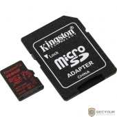 Micro SecureDigital 128Gb Kingston SDCR/128GB {MicroSDXC Class 10 UHS-I V30 A1, Canvas React, SD adapter}