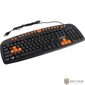 Exegate EX280435RUS Клавиатура Exegate LY-504M, &lt;USB, шнур 1,5м, черная, 123кл, Enter большой, мультимедиа&gt;, Color box