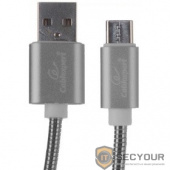 Cablexpert Кабель USB 2.0 CC-G-USBC02Gy-1M AM/Type-C, серия Gold, длина 1м, титан, блистер