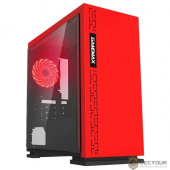 GameMax [H605 RD EXPEDITION RD], Красный, 1*USB3.0; 2*USB2.0, Window, (без БП)