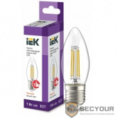 Iek LLF-C35-7-230-30-E27-CL Лампа LED C35 свеча прозр. 7Вт 230В 3000К E27 серия 360°    