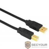 Кабель USB2.0 Hama H-29766 (черный) USB A (m)/USB B (m) 1.8м Позолоченные контакты (823935)