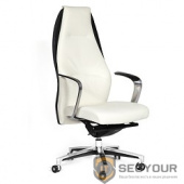 Офисное кресло Chairman BASIC Россия кожа/кз, белый/черный (6108122)