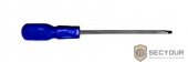 FIT IT Отвертка &quot;Модерн&quot;, CrV сталь, пластиковая синяя ручка 3х75 мм SL [54555]