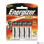 Energizer MAX E91 AA BP4  LR6 RU (LR6/4BL MAX) (4 шт. в уп-ке)