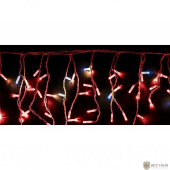 Neon-night 255-162 Гирлянда &quot;Айсикл&quot; 4,8х0,6 м, с эффектом мерцания, белый ПВХ, 176LED, цвет: Красный, 220В
