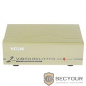 VCOM VDS8015 Разветвитель VGA 1-&gt;2-port (VGA15M+2VGA15F)+б.п.