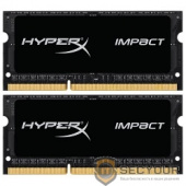 Kingston DDR3 SODIMM 16GB Kit 2x8Gb HX316LS9IBK2/16 PC3-12800, 1600MHz, 1.35V, HyperX Impact Black Series