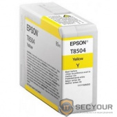 EPSON C13T850400 Картридж для SC-P800, жёлтый, 80 мл. (cons ink)