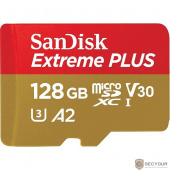 Флеш-накопитель Sandisk Карта памяти SanDisk Extreme Plus microSDXC 128GB + SD Adapter + Rescue Pro Deluxe 170MB/s A2 C10 V30 UHS-I U3