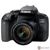 Canon EOS 800D черный {24.2Mpix EF-S 18-55mm f/4-5.6 IS STM 3&quot; 1080p Full HD SDXC Li-ion (с объективом)}