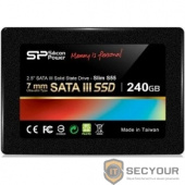 Твердотельный диск 240GB Silicon Power S55, 2.5&quot;, SATA III [R/W - 560/530 MB/s] TLC - синий корпус