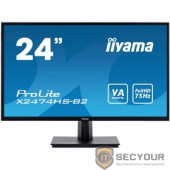 IIYAMA 23.6&quot; X2474HS-B2 черный {VA LED 1920x1080 4ms 16:9 250cd 3000:1 178/178 HDMI DisplayPort 2x2W}