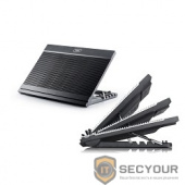 DEEPCOOL  N9 BLACK {Подставка для охлаждения ноутбука  (8 шт/кор, до 17&quot;, 180мм вентилятор, Aluminum Panel+Plastic Base, регулируемый наклон, 3USB+1miniUSB) Retail box}