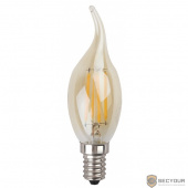 ЭРА Б0027940 Светодиодная лампа свеча на ветру золотая F-LED BXS-5w-827-E14 gold