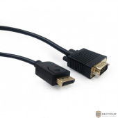 Cablexpert Кабель DisplayPort-&gt;VGA, 5м, 20M/15M, черный, экран, пакет (CCP-DPM-VGAM-5M)