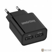 Smart buy Сетевое ЗУ FLASH, SBP-2010 (2.1 А+1 А , черное, 2 USB (SBP-2010)