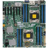 Supermicro MBD-X10DRH-C-O, Dual SKT, Intel C612 chipset, 16xDIMMs DDR4 LR/RDIMM2400, 10xSATA3 6G, 8xSAS3(LSI3108) 2GB NV HW RAID 0,1,5,6,10,50,60, 2x1GbE i350, IPMI2.0+IP-KVM, 7xPCIe3.0 slots